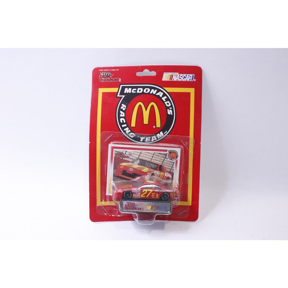 McDonald's Racing Team, Ford Thunderbird, Die-cast Race Car, Collector's Card,